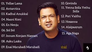 Vijay Prakash Tamil Hits  All Time Favourite  Vijay Prakash Tamil Songs Collection  Audio Jukebox [upl. by Mallissa326]