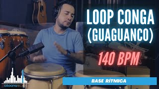 Loop Salsa Guaguancó Congas 140 Bpm  Backing track Play alone [upl. by Lemcke]