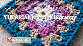 Tutorial Mattonella Granny uncinetto [upl. by Argent]