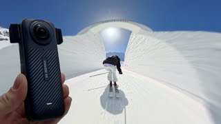 Insta360 X4 Ski Review [upl. by Nnalorac403]