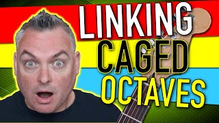 Linking CAGED octaves on guitar  Learn The Fretboard CAGED SYSTEM Octave Shapes [upl. by Aniram]