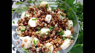 Salade de lentilles simple et rapide [upl. by Lorelei]