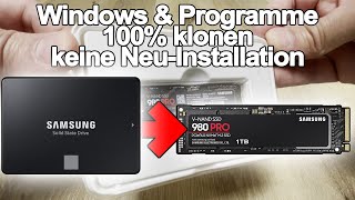 Windows amp Programme 100 klonen  ganz leicht  Samsung Magician [upl. by Elidad]