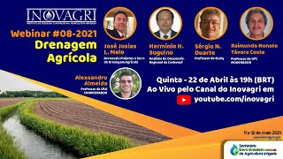 Webinar Inovagri 0821  Drenagem Agrícola [upl. by Eeladnerb]