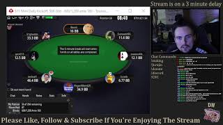 Staked Poker Player Plays Poker Tournaments  MicroLowMid Stakes [upl. by Rebeca]