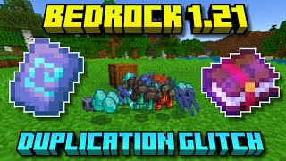 MINECRAFT BEDROCK 121 DUPLICATION GLITCH Playstation Xbox Switch MCPE PC [upl. by Kirkwood]