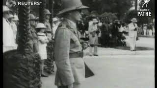 BELGIAN CONGO Ceremony held in Leopoldville on the anniversary of King Alberts death 1943 [upl. by Castra100]