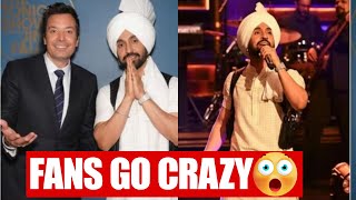 Diljit Dosanjh Jimmy Fallon Show Performance Outfit 😱  Fans go Crazy [upl. by Eelibuj]