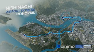 Ultrarealistic Monorail Trip  Airport Express Line  Cities Skylines 4K [upl. by Llenrrad]