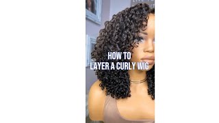 How to Layer a Curly Wig [upl. by Nwahsed772]