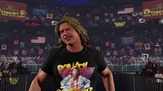 WWE 2K24 Royal Rumble 92 Rowdy Roddy Piper Vs The Mountie Intercontinental Championship Match [upl. by Assirhc]