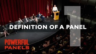 How to Moderate a Panel Discussion Definition of a Panel Video 1 4mins [upl. by Chilt]