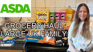 ASDA GROCERY FOOD HAULLARGE UK FAMILYPRICESEND OF HOLS RESTOCKPACK LUNCHESFAMILY NIGHT SHOPPING [upl. by Seys952]