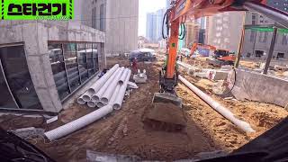 부대토목 이것저것 part11 operator excavator develon dx170w tiltrotator steelwrist 포크레인 🇰🇷 [upl. by Beare304]