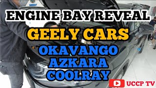 GEELY CARS ENGINE BAY REVEAL  OKAVANGO  COOLRAY  AZKARRA [upl. by Oigile59]