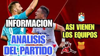 Información del Sporting Cristal vs Atletico Grau  Análisis  historial y rachas de los equipos [upl. by Korfonta]