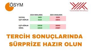 2024 YKS SIRALAMA SONUÇLARI KÖTÜ GELSE DE TERCİH SONUÇLARI İYİ GELEBİLİR [upl. by Yahc8]