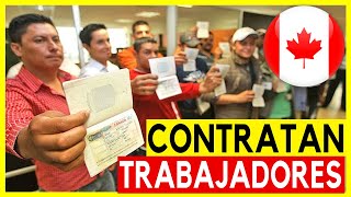 🟥 Descubre Qué Empresas Te llevan TRABAJAR Canadá 2023 Reclutadoras de Trabajadores Extranjeros [upl. by Haidadej]