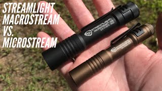 Streamlight Macrostream VS Streamlight Microstream Every Carry Work Light Showdown  USB Versions [upl. by Maryn]