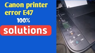 E47 error। canon printer problem।lining problem canon [upl. by Enrique]