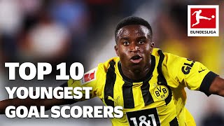 Top 10 YoungestEver Bundesliga Goal Scorers [upl. by Ludovick]