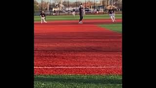 Diving play up the middle  Glove flip for force out at 2nd Base [upl. by Mulford414]