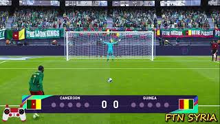 Cameroon vs Guinea  PENALTY  CAF Africa Cup of Nations  🎮 PES 2021 [upl. by Laet2]