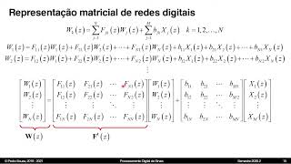 Processamento Digital de Sinais  Representação de Redes Digitais Lineares [upl. by Irmine402]