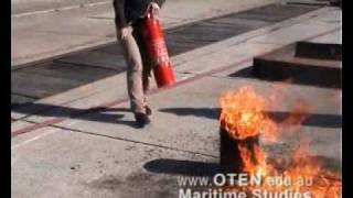 Fire fighting  Using a fire blanket [upl. by Hodess]