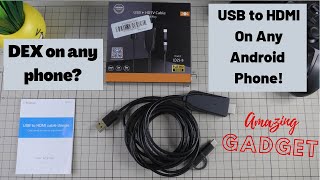 USB to HDMI On Any Android phone Screen mirror on your monitor or TV [upl. by Aliemaj]