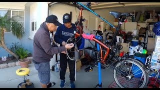 Swytch eBike Kit installation to a Brompton Superlight [upl. by Annola]