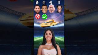 Messi vs Ronaldo vs Rock vs IshowSpeed shorts football messicristiano ronaldo MrBeast [upl. by Ruenhs]