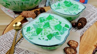 Buko Pandan Jelly Dessert  Easy simple and yummy  Gulaman dessert recipe [upl. by Notneuq]