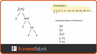 Primfaktorzerlegung – Erklärung – Übungsaufgaben – Teilbarkeitsregeln [upl. by Porter]