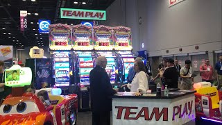 Team Play Arcade Booth Tour At IAAPA Expo 2022 [upl. by Tnelc]