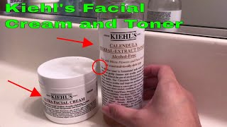 ✅ How To Use Kiehls Facial Cream and Toner Review [upl. by Nylikcaj308]