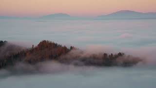 Magdalensberg Kärnten Timelapse 8K Petzen Karawanken Nebel [upl. by Ahsayn]