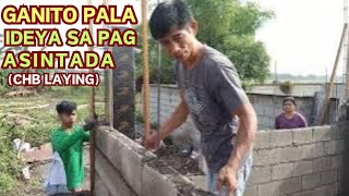 IDEYA SA PAG ASINTADA NG PADER CHB LAYING [upl. by Siulegroj]