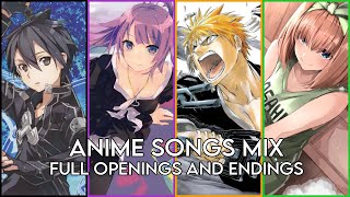 BEST ANIME OPENINGS AND ENDINGS COMPILATION 3 FULL SONGS [upl. by Llednahc]