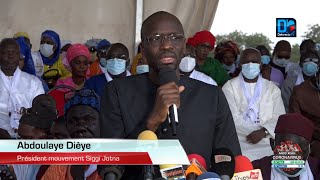 Meeting à Tassette Abdoulaye Dièye  quotNous sommes engagés auprès du Président à cause de sa visionquot [upl. by Dorej328]