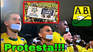 JUGADORES DE BUCARAMANGA PROTESTAN DE ESTA PARTICULAR FORMA 😲‼️ [upl. by Decrem]