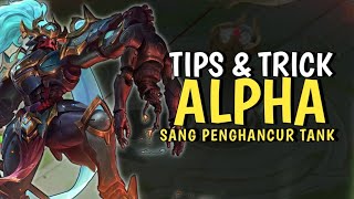 TIPS DAN TRIK MAIN ALPHA EXP  BUILD TERSAKIT ALPHA 2024  ALPHA MOBILE LEGENDS INDONESIA [upl. by Eaj554]