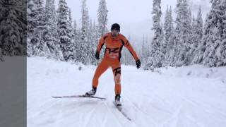 Skate Ski Technique basic overview [upl. by Uaerraj]