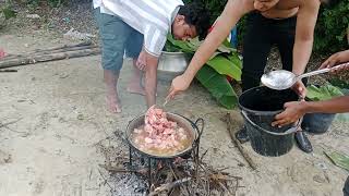 মাংস সিদ্ধ করা হচ্ছে  Meat is being boiled  Cocking Video [upl. by Hoenack857]