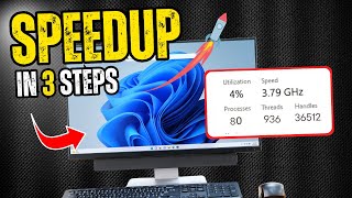 SPEEDUP Windows 1011⚡300 FASTER with 3 Simple STEPS  2024 [upl. by Giffer314]