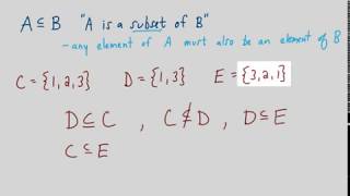 Subsets and Proper Subsets [upl. by Nico]