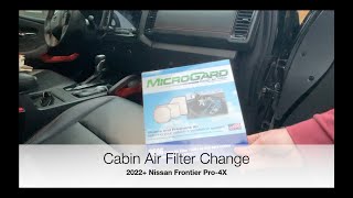 Nissan Frontier Cabin Air Filter Change [upl. by De]