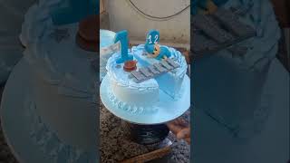 1 and half baby Celebration cake short viral yt [upl. by Peatroy274]