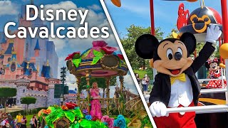 4K Disney Cavalcades  Disneyland Paris [upl. by Magdaia]