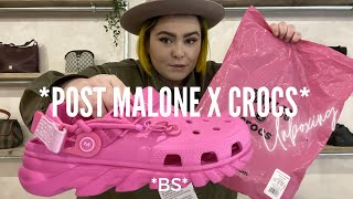 POST MALONE X CROCS UNBOXING AND REVIEW  LUXURY SHOPPING HAUL  LUXURY REVIEW [upl. by Hanala]